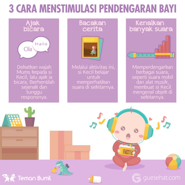 Cara Merangsang Pendengaran Bayi - GueSehat.com